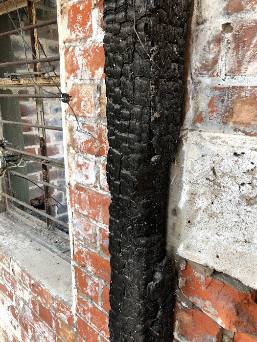 evidence of the ferocious fire