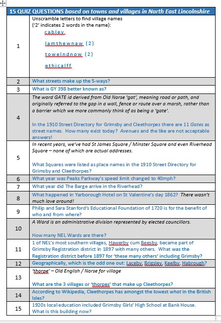 15 Quiz Questions